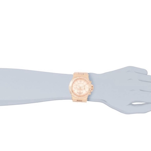 Michael Kors Dylan Rose Gold Dial Rose Gold Steel Strap Watch For Women - MK5412 - Picture 7 of 14